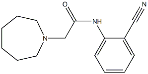 2-(azepan-1-yl)-N-(2-cyanophenyl)acetamide Struktur