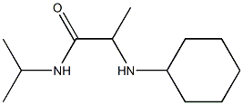 2-(cyclohexylamino)-N-(propan-2-yl)propanamide Struktur