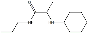 2-(cyclohexylamino)-N-propylpropanamide Struktur