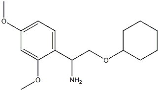 2-(cyclohexyloxy)-1-(2,4-dimethoxyphenyl)ethanamine Struktur