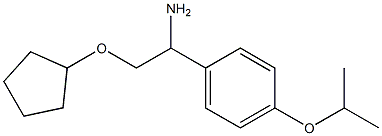 2-(cyclopentyloxy)-1-(4-isopropoxyphenyl)ethanamine Struktur