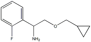 2-(cyclopropylmethoxy)-1-(2-fluorophenyl)ethan-1-amine Struktur