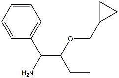 2-(cyclopropylmethoxy)-1-phenylbutan-1-amine Struktur