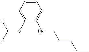 2-(difluoromethoxy)-N-pentylaniline Struktur