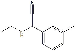 2-(ethylamino)-2-(3-methylphenyl)acetonitrile Struktur