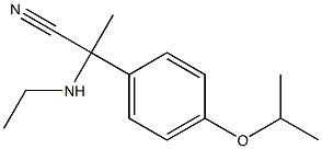 2-(ethylamino)-2-[4-(propan-2-yloxy)phenyl]propanenitrile Struktur