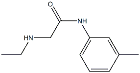 2-(ethylamino)-N-(3-methylphenyl)acetamide Struktur