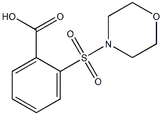 2-(morpholine-4-sulfonyl)benzoic acid Struktur