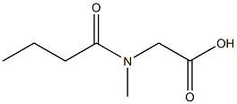 2-(N-methylbutanamido)acetic acid Struktur