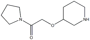 2-(piperidin-3-yloxy)-1-(pyrrolidin-1-yl)ethan-1-one Struktur