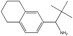 2,2-dimethyl-1-(5,6,7,8-tetrahydronaphthalen-2-yl)propan-1-amine Struktur