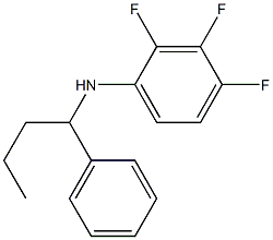 2,3,4-trifluoro-N-(1-phenylbutyl)aniline Struktur