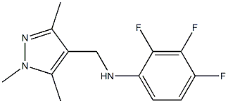 2,3,4-trifluoro-N-[(1,3,5-trimethyl-1H-pyrazol-4-yl)methyl]aniline Struktur