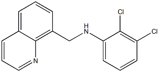 2,3-dichloro-N-(quinolin-8-ylmethyl)aniline Struktur