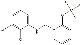 2,3-dichloro-N-{[2-(trifluoromethoxy)phenyl]methyl}aniline Struktur