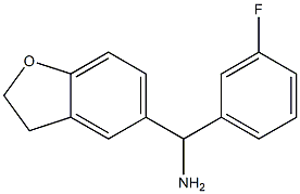 2,3-dihydro-1-benzofuran-5-yl(3-fluorophenyl)methanamine Struktur