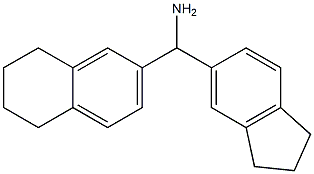 2,3-dihydro-1H-inden-5-yl(5,6,7,8-tetrahydronaphthalen-2-yl)methanamine Struktur