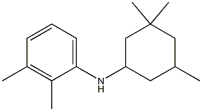 2,3-dimethyl-N-(3,3,5-trimethylcyclohexyl)aniline Struktur