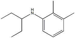 2,3-dimethyl-N-(pentan-3-yl)aniline Struktur