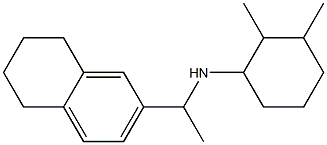 2,3-dimethyl-N-[1-(5,6,7,8-tetrahydronaphthalen-2-yl)ethyl]cyclohexan-1-amine Struktur