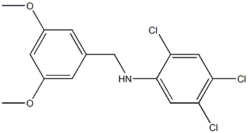 2,4,5-trichloro-N-[(3,5-dimethoxyphenyl)methyl]aniline Struktur