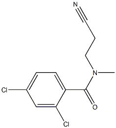 2,4-dichloro-N-(2-cyanoethyl)-N-methylbenzamide Struktur