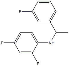 2,4-difluoro-N-[1-(3-fluorophenyl)ethyl]aniline Struktur