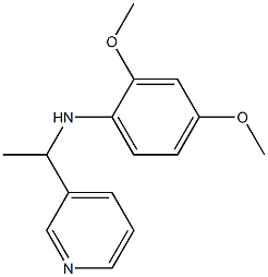 2,4-dimethoxy-N-[1-(pyridin-3-yl)ethyl]aniline Struktur