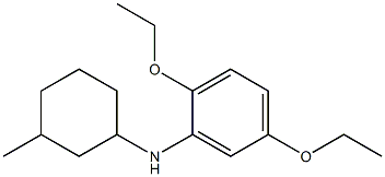 2,5-diethoxy-N-(3-methylcyclohexyl)aniline Struktur