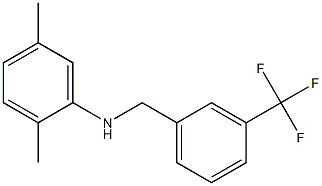 2,5-dimethyl-N-{[3-(trifluoromethyl)phenyl]methyl}aniline Struktur