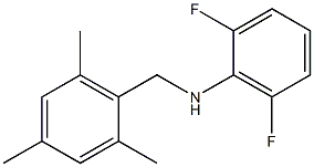 2,6-difluoro-N-[(2,4,6-trimethylphenyl)methyl]aniline Struktur