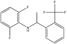 2,6-difluoro-N-{1-[2-(trifluoromethyl)phenyl]ethyl}aniline Struktur