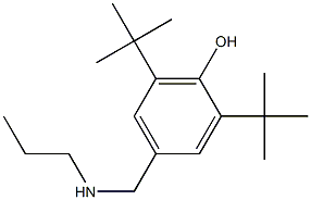 2,6-di-tert-butyl-4-[(propylamino)methyl]phenol Struktur