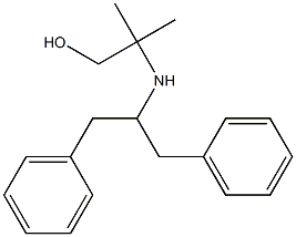 2-[(1,3-diphenylpropan-2-yl)amino]-2-methylpropan-1-ol Struktur