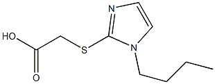 2-[(1-butyl-1H-imidazol-2-yl)sulfanyl]acetic acid Struktur