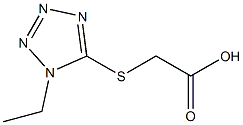 2-[(1-ethyl-1H-1,2,3,4-tetrazol-5-yl)sulfanyl]acetic acid Struktur