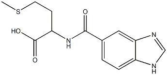 2-[(1H-benzimidazol-5-ylcarbonyl)amino]-4-(methylthio)butanoic acid Struktur