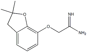 2-[(2,2-dimethyl-2,3-dihydro-1-benzofuran-7-yl)oxy]ethanimidamide Struktur