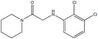 2-[(2,3-dichlorophenyl)amino]-1-(piperidin-1-yl)ethan-1-one Struktur