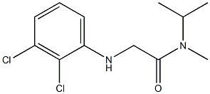 2-[(2,3-dichlorophenyl)amino]-N-methyl-N-(propan-2-yl)acetamide Struktur