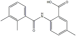 2-[(2,3-dimethylbenzene)amido]-5-methylbenzoic acid Struktur