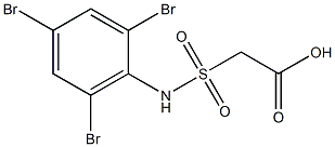 2-[(2,4,6-tribromophenyl)sulfamoyl]acetic acid Struktur