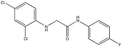 2-[(2,4-dichlorophenyl)amino]-N-(4-fluorophenyl)acetamide Struktur