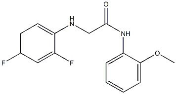 2-[(2,4-difluorophenyl)amino]-N-(2-methoxyphenyl)acetamide Struktur