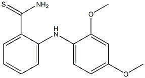 2-[(2,4-dimethoxyphenyl)amino]benzene-1-carbothioamide Struktur