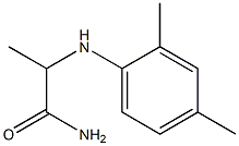 2-[(2,4-dimethylphenyl)amino]propanamide Struktur