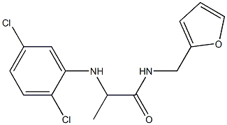 2-[(2,5-dichlorophenyl)amino]-N-(furan-2-ylmethyl)propanamide Struktur