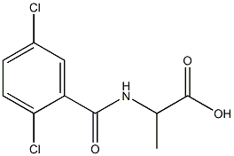 2-[(2,5-dichlorophenyl)formamido]propanoic acid Struktur