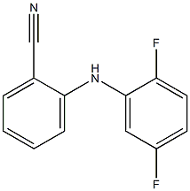 2-[(2,5-difluorophenyl)amino]benzonitrile Struktur