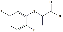 2-[(2,5-difluorophenyl)thio]propanoic acid Struktur